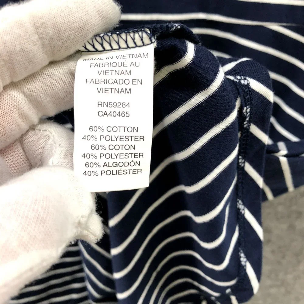NWT The Children's Place Girls Size L (10/12) T Shirt Dress Cold Shoulder Stripe - Picture 10 of 10